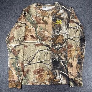 Realtree XL Camouflage Long Sleeve T Shirt Mens Hunting Outdoors Nature